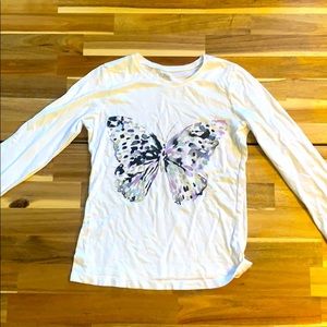 Long tees with butterfly design